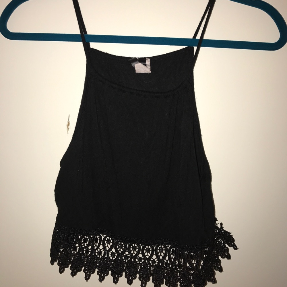 Black Lacey tank top
